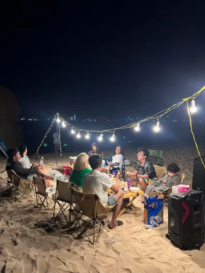 Review của bạn An Thu về chuyến camping bờ biển cùng nhóm Ghép đối du lịch