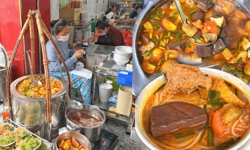 Bún Riêu Gánh Chợ Bến Thành – Gánh hàng nhỏ giữa lòng phố lớn