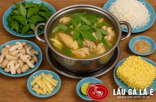 Lẩu Gà Lá É Tao Ngộ – Linh hồn Đà Lạt giữa lòng Tân Phú