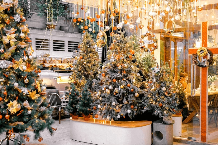 Quán cafe trang trí Noel đẹp ở Hà Nội