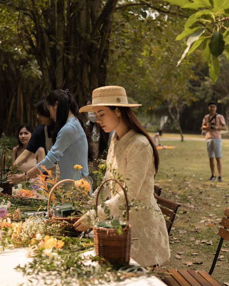 workshop cắm hoa hà nội