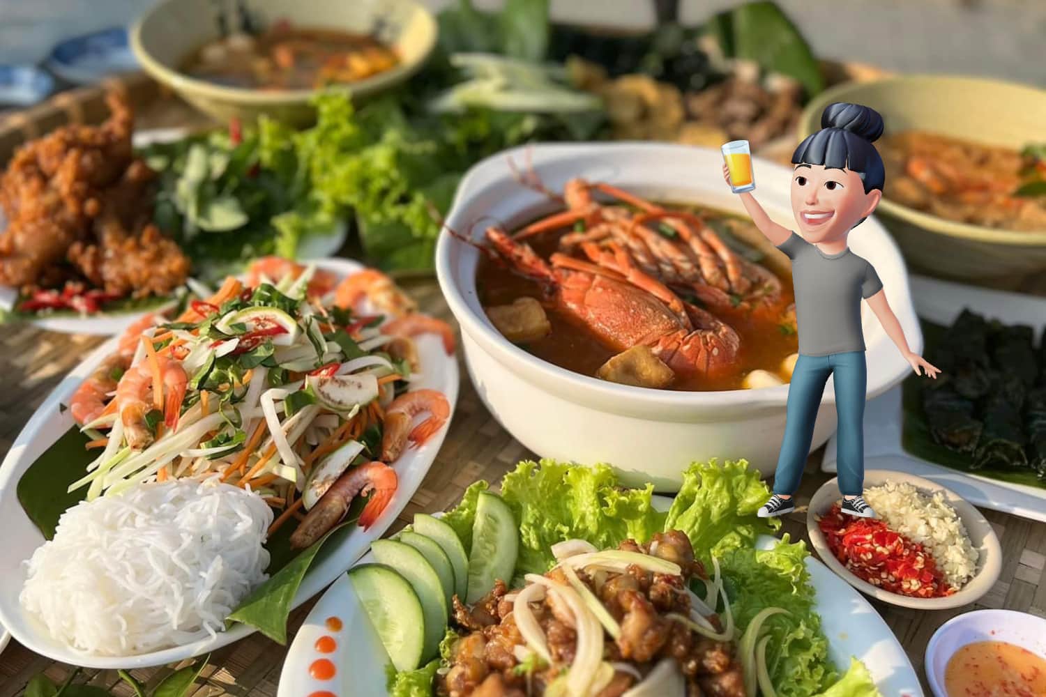 Quán Nhỏ – Bánh Canh Tôm Hùm Nguyên Con Hấp Dẫn Giữa Lòng Nha Trang