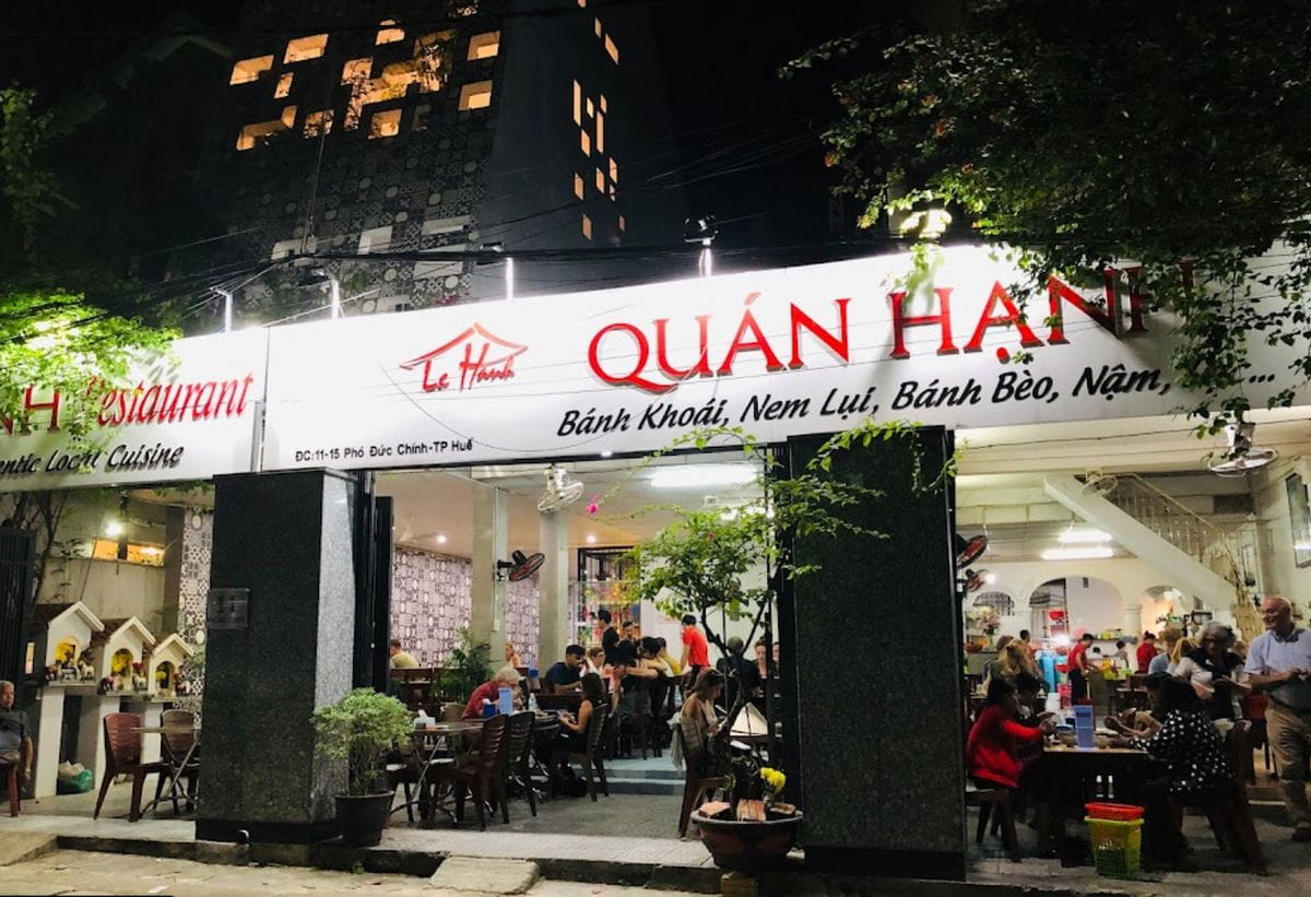Quán Hạnh – Điểm hẹn ẩm thực Huế không thể bỏ qua