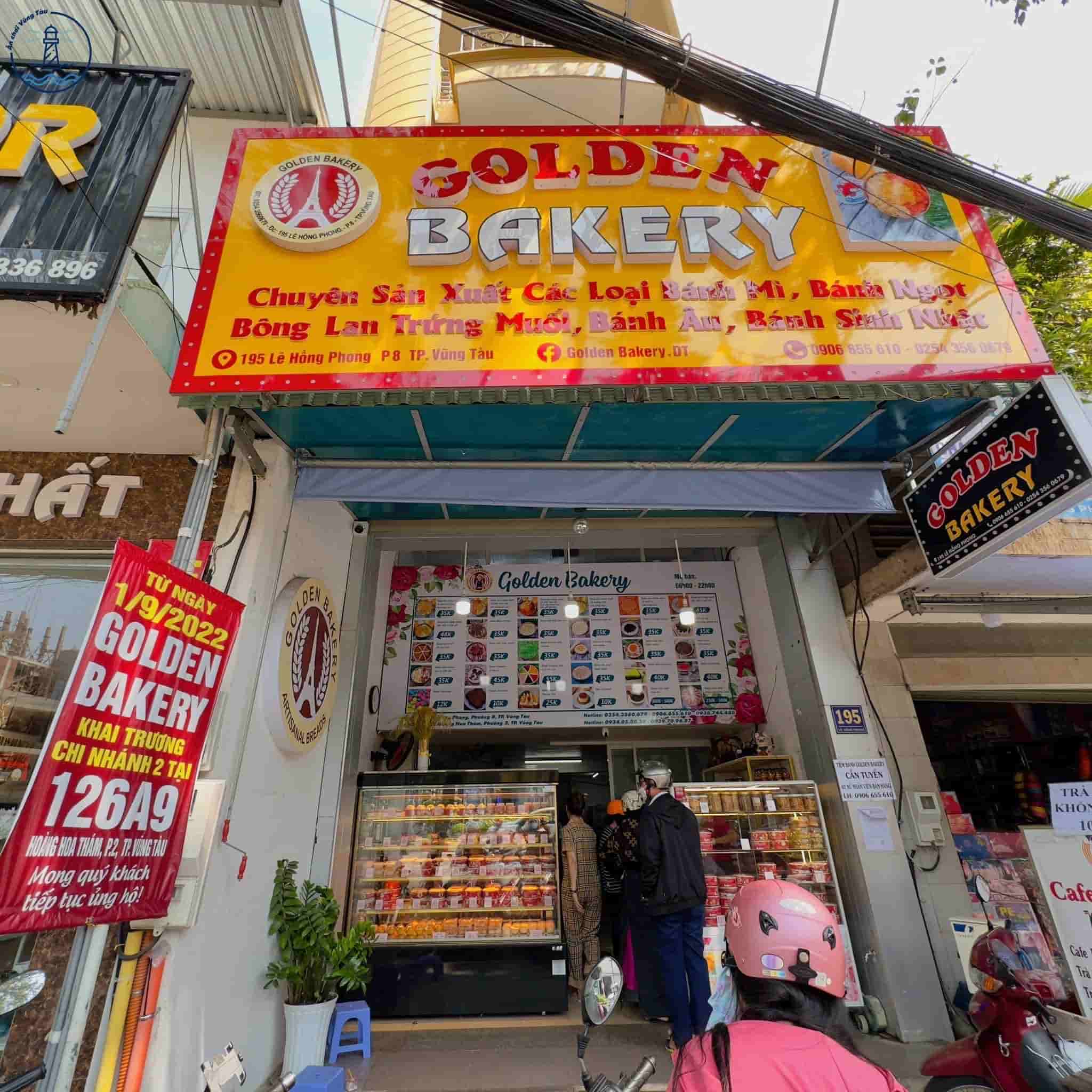 Golden Bakery Vũng Tàu – Thiên đường bánh bông lan trứng muối giữa lòng phố biển