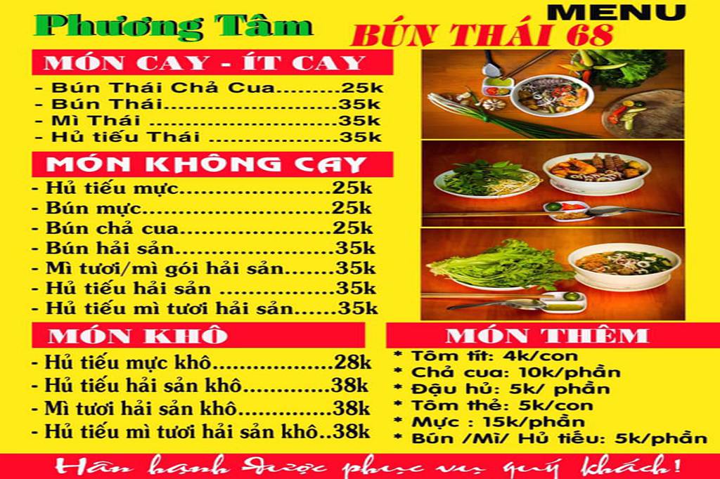 Bún Thái 68- Món ăn nhất định phải thử khi đến Cần Thơ
