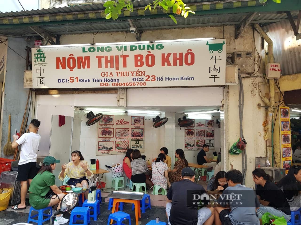 Long Vi Dung – Hương vị nộm bò khô trứ danh giữa lòng Hà Nội