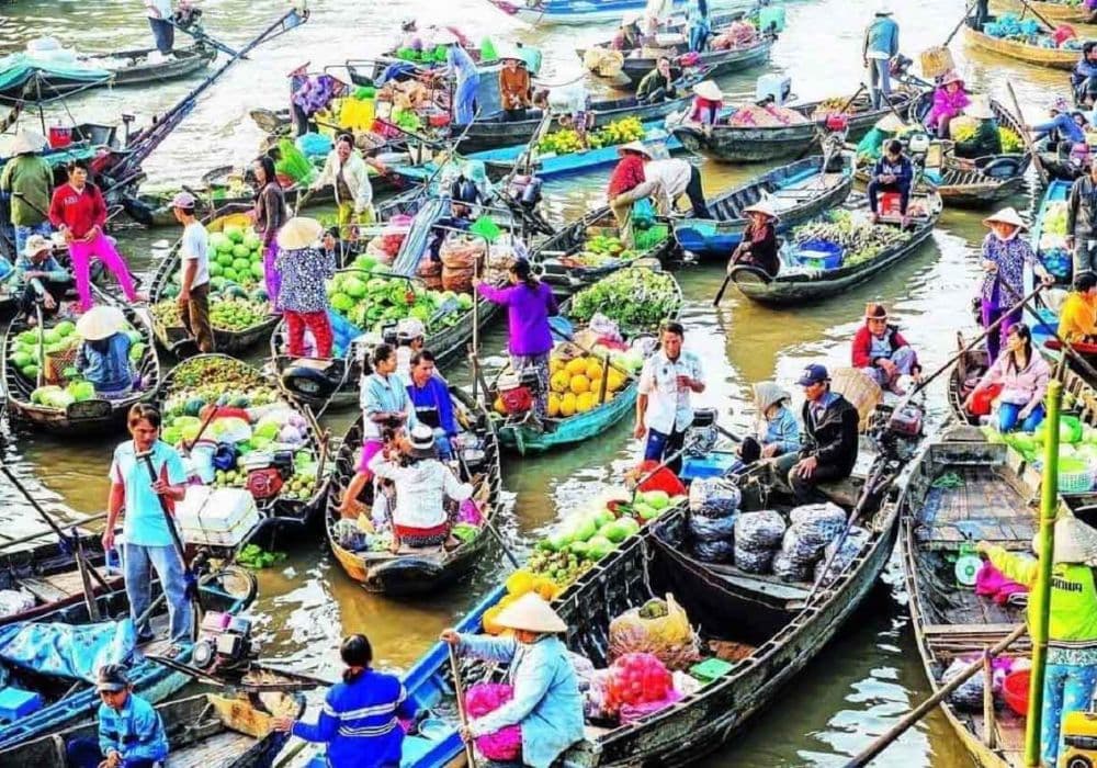 Chợ nổi Long Xuyên – Vẻ đẹp mộc mạc giữa miền sông nước An Giang
