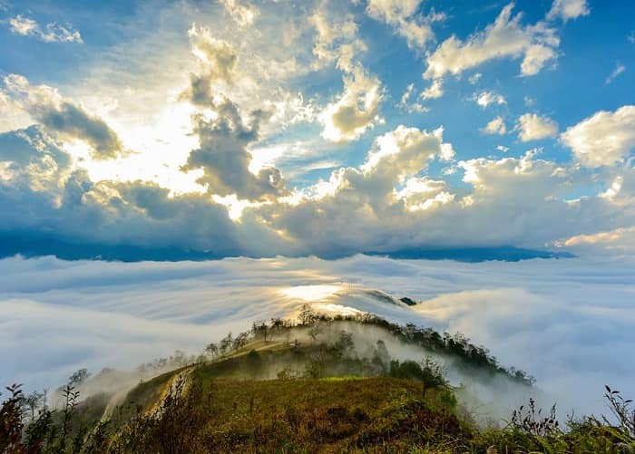 Săn mây đỉnh Ngải Thầu Thượng – Hành trình chạm tới thiên đường giữa lưng trời Tây Bắc