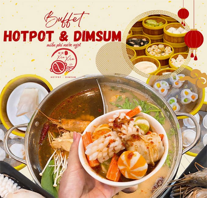 Xie Xìe – Nhà hàng lẩu băng chuyền & buffet dimsum mang đậm tinh hoa Trung Hoa