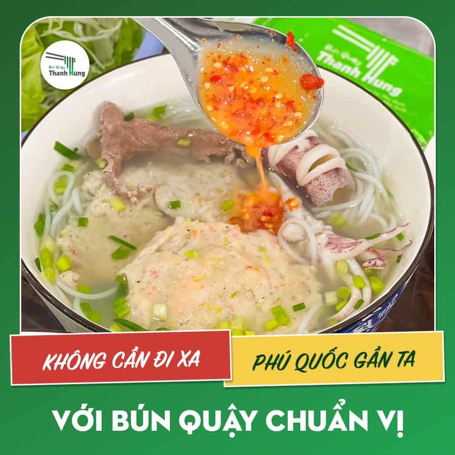 Bún Quậy Thanh Hùng – Tô bún “tự quậy” mang hương vị biển đảo giữa lòng Sài Gòn