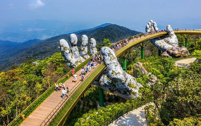 Cầu Vàng Đà Nẵng – Biểu tượng giữa trời mây Việt Nam