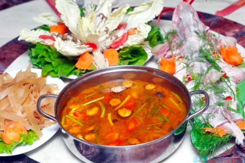 Lẩu chua sả nghệ cá nhám giàu - Tinh hoa ẩm thực Tây Nam Bộ